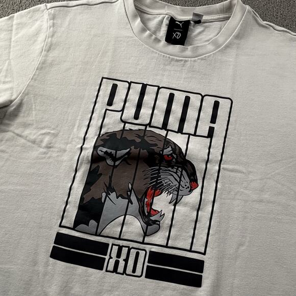 Puma XO Shirt Adult Medium White Short Sleeve Active Casual Men's - Picture 8 of 14